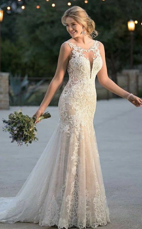 Sheer and sexy wedding dresses