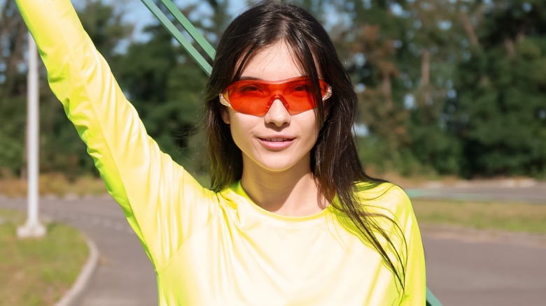 Sporty sunglasses fashion