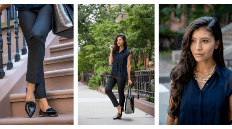 a beautiful girl dressed elegantly in black