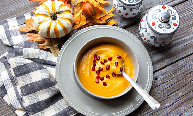 Roasted butternut squash for soup