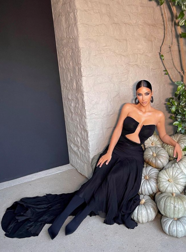 Kim Kardashian's black gown